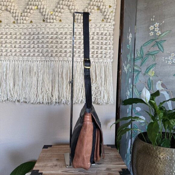 Vintage Handmade Black Brown Genuine Semi Precious Stone Shoulder Crossbody Bag - Picture 9 of 15